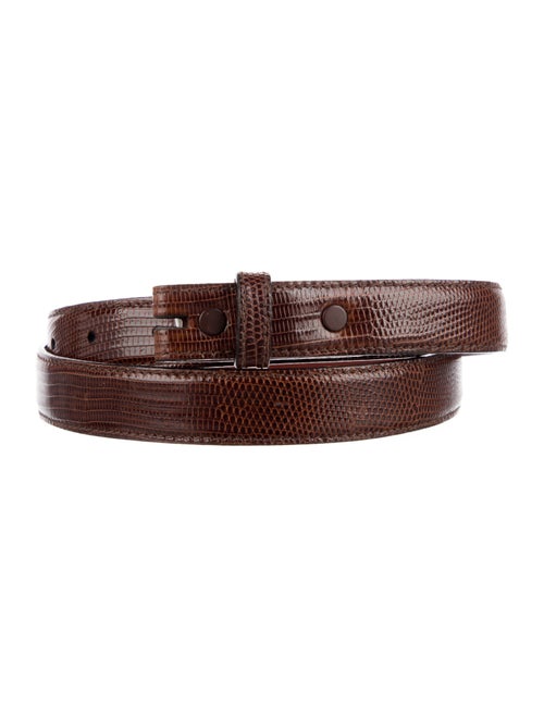 Kieselstein-Cord Skinny Lizard Belt