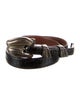 Kieselstein-Cord Skinny Alligator Belt