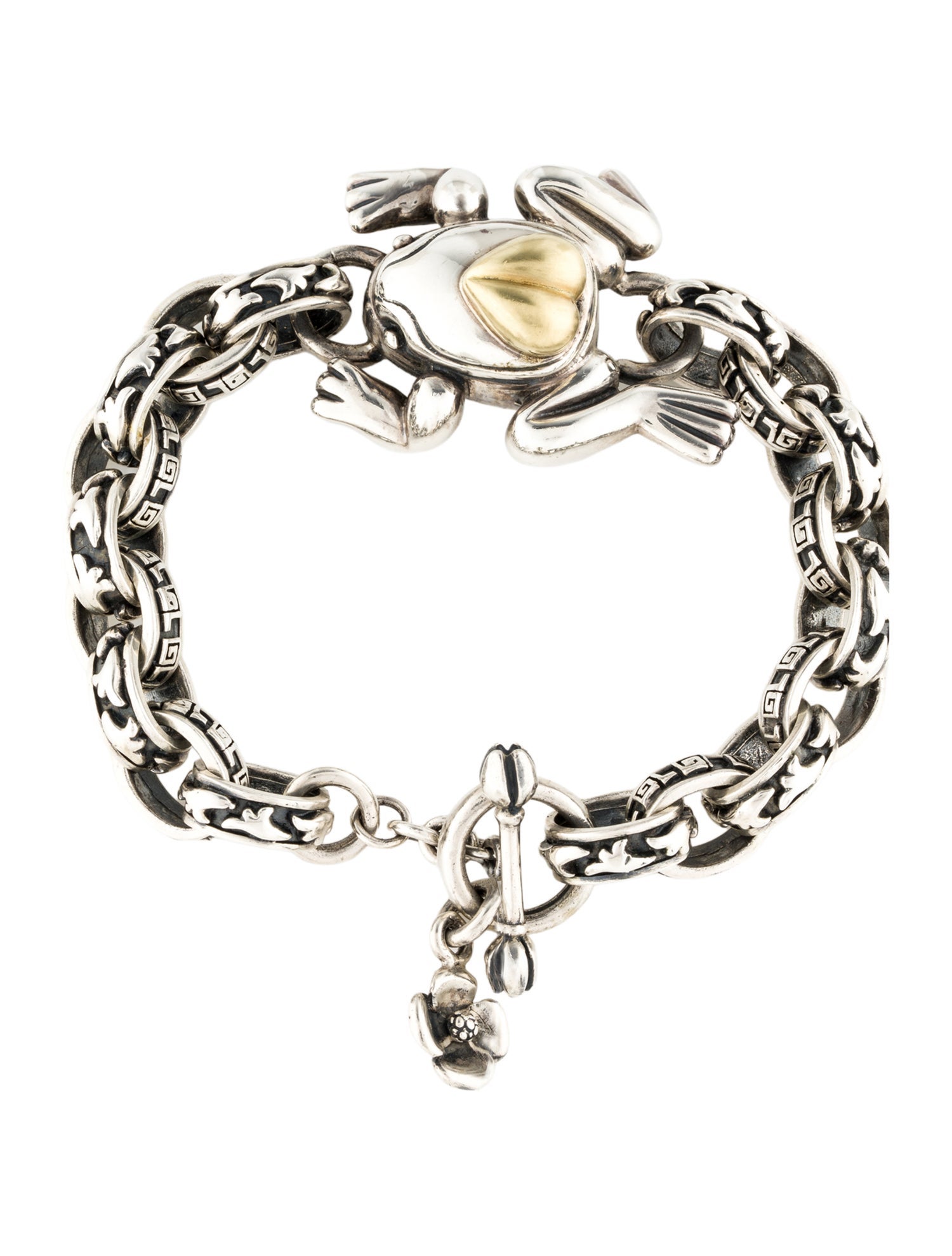 Saint by Sarah Jane Two-Tone Galápagos Frog Station Bracelet