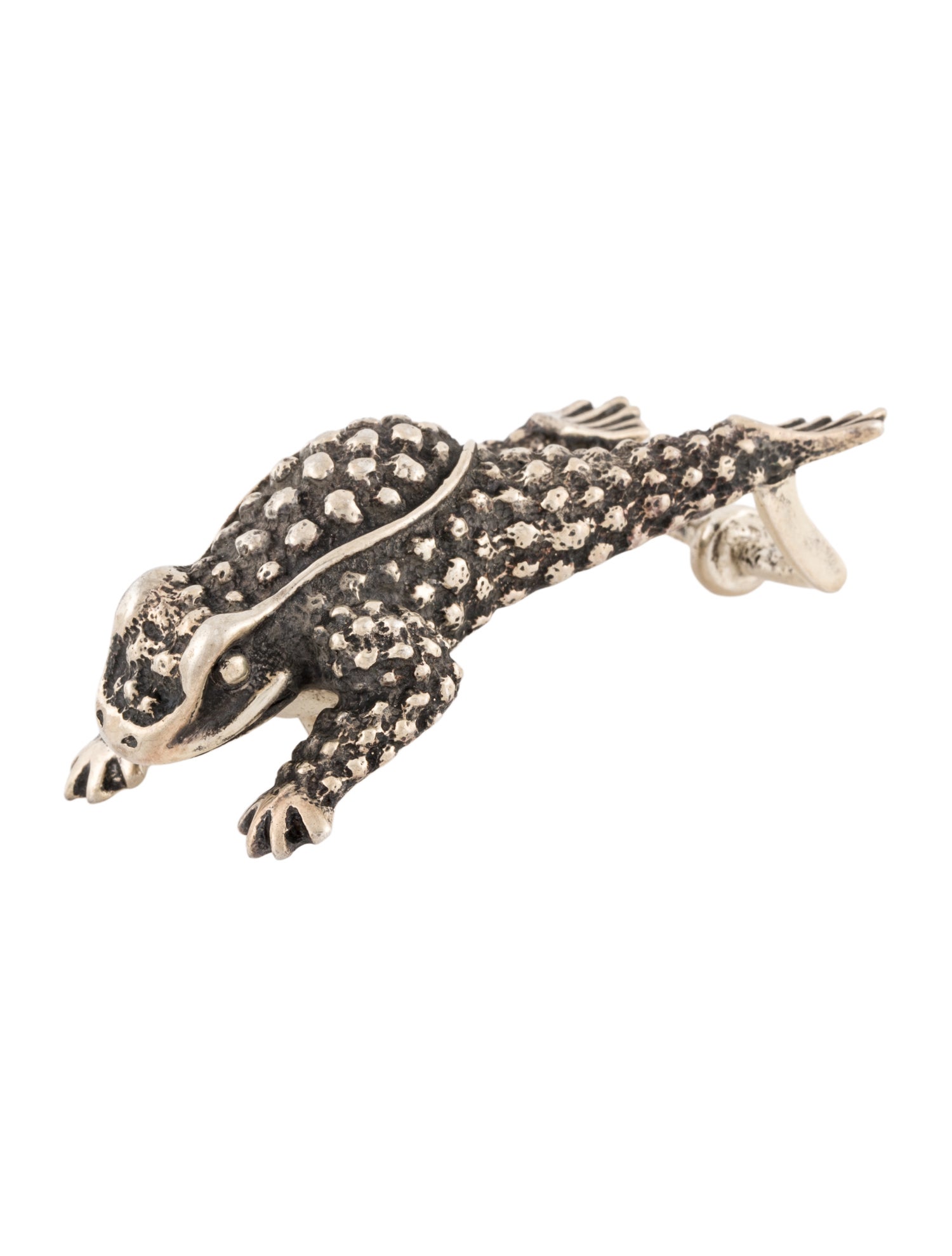 Kieselstein-Cord Silver Frog Buckle