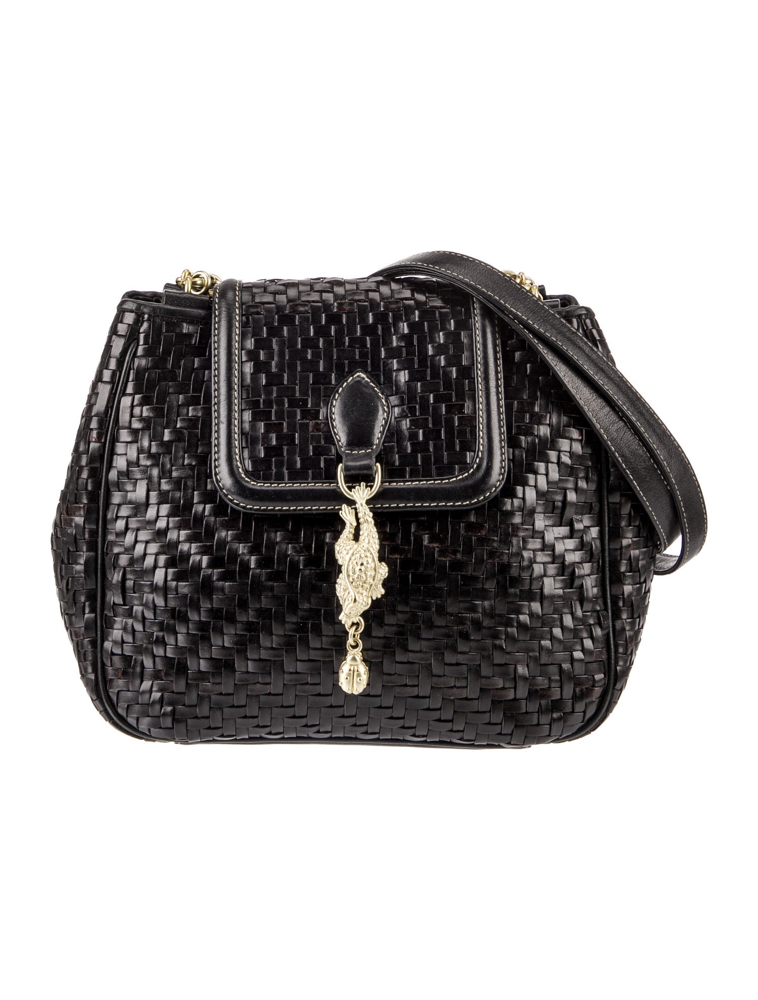 Kieselstein-Cord Leather Shoulder Bag