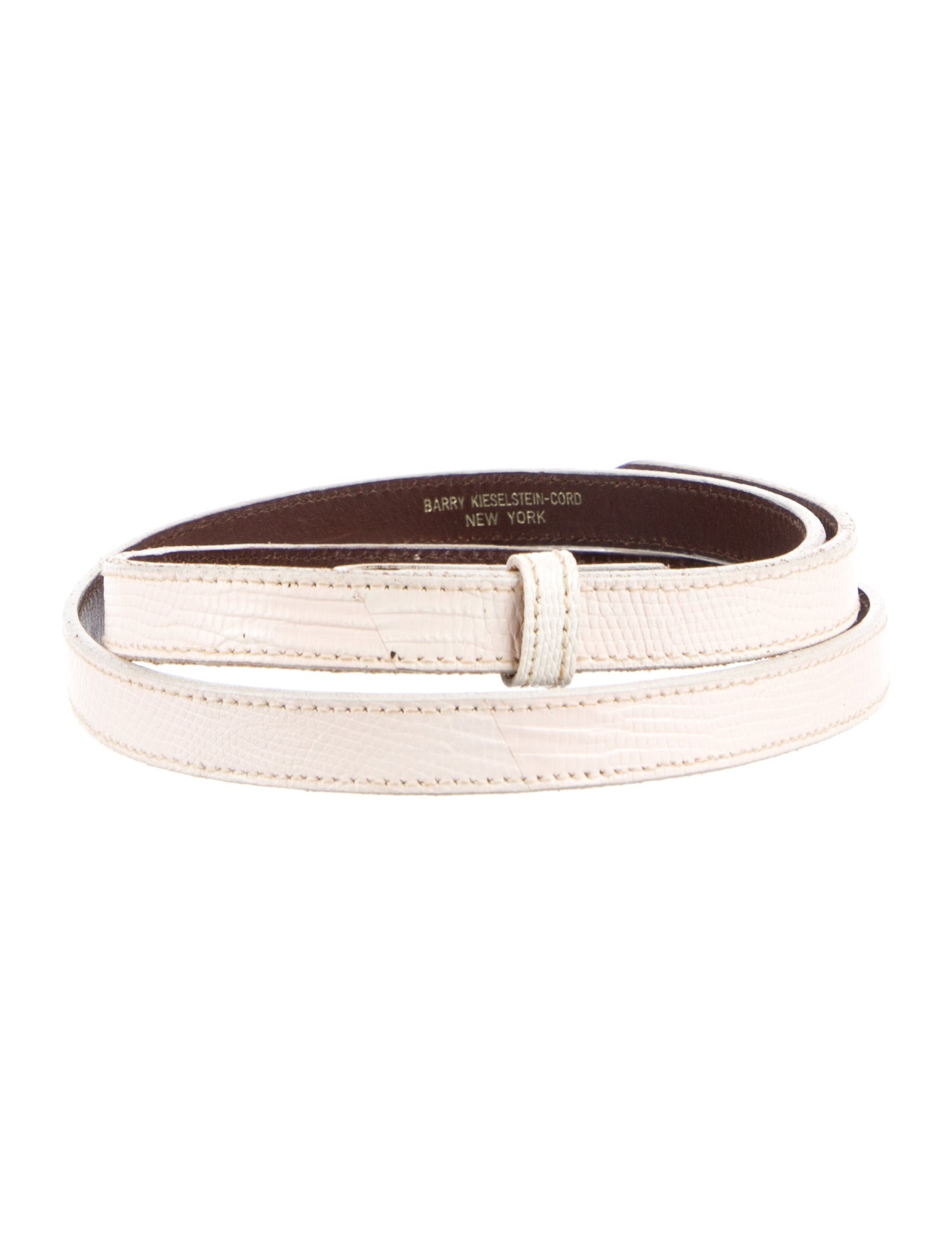 Kieselstein-Cord Skinny Leather Belt