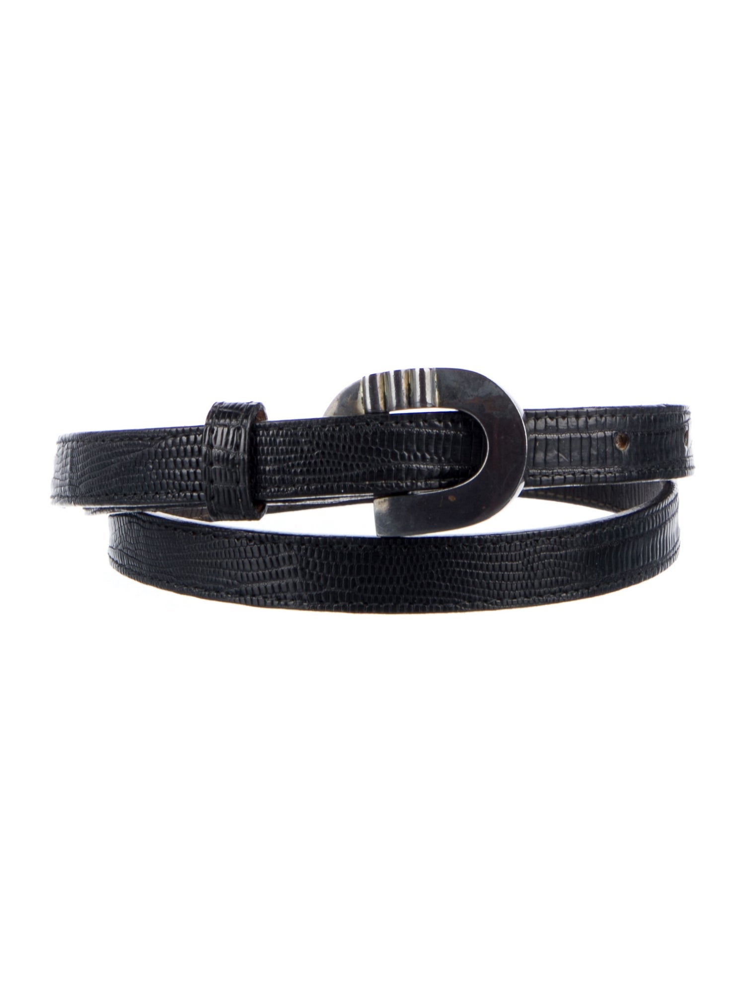 Kieselstein-Cord Skinny Leather Belt
