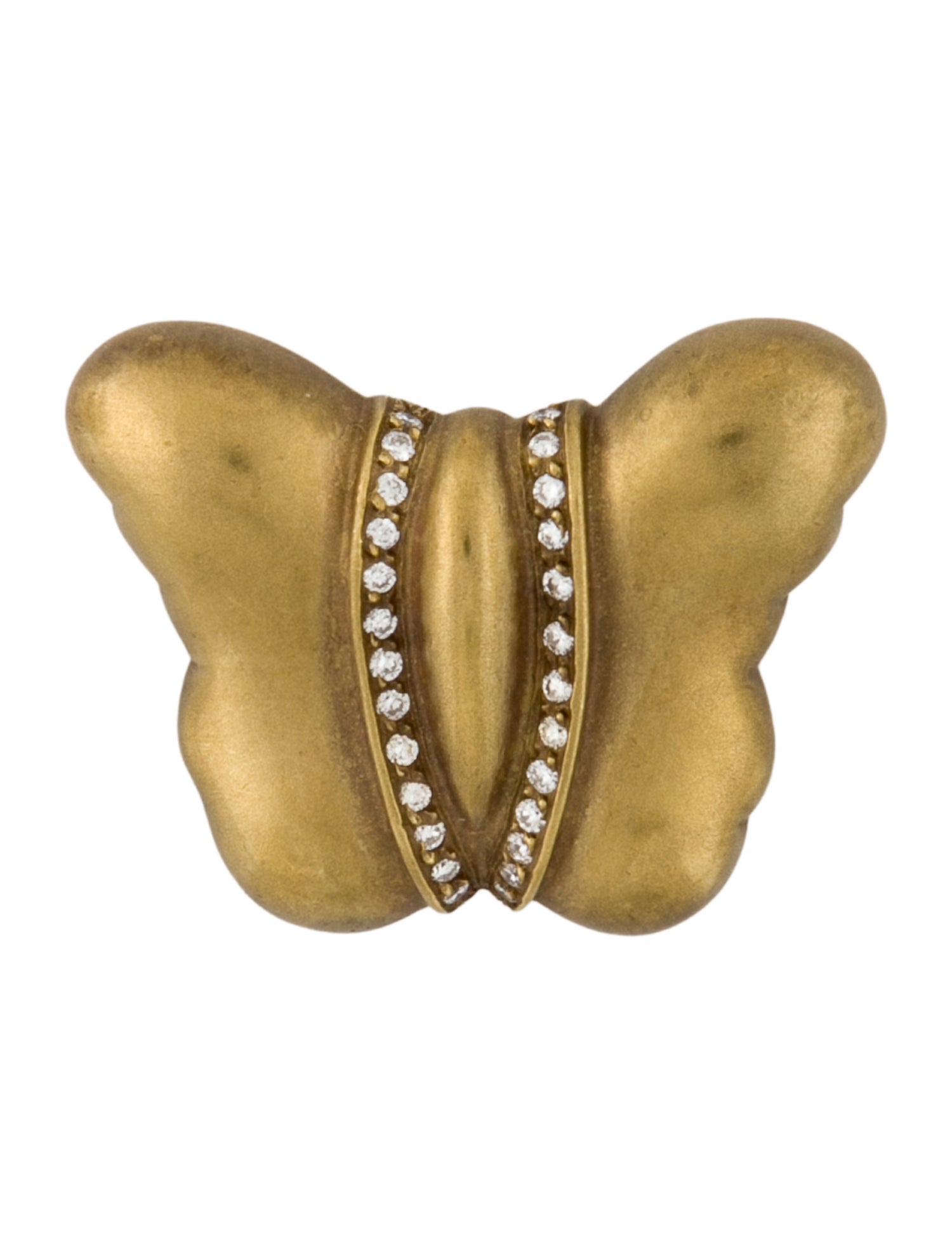 Kieselstein-Cord 18K Diamond Butterfly Brooch Pin