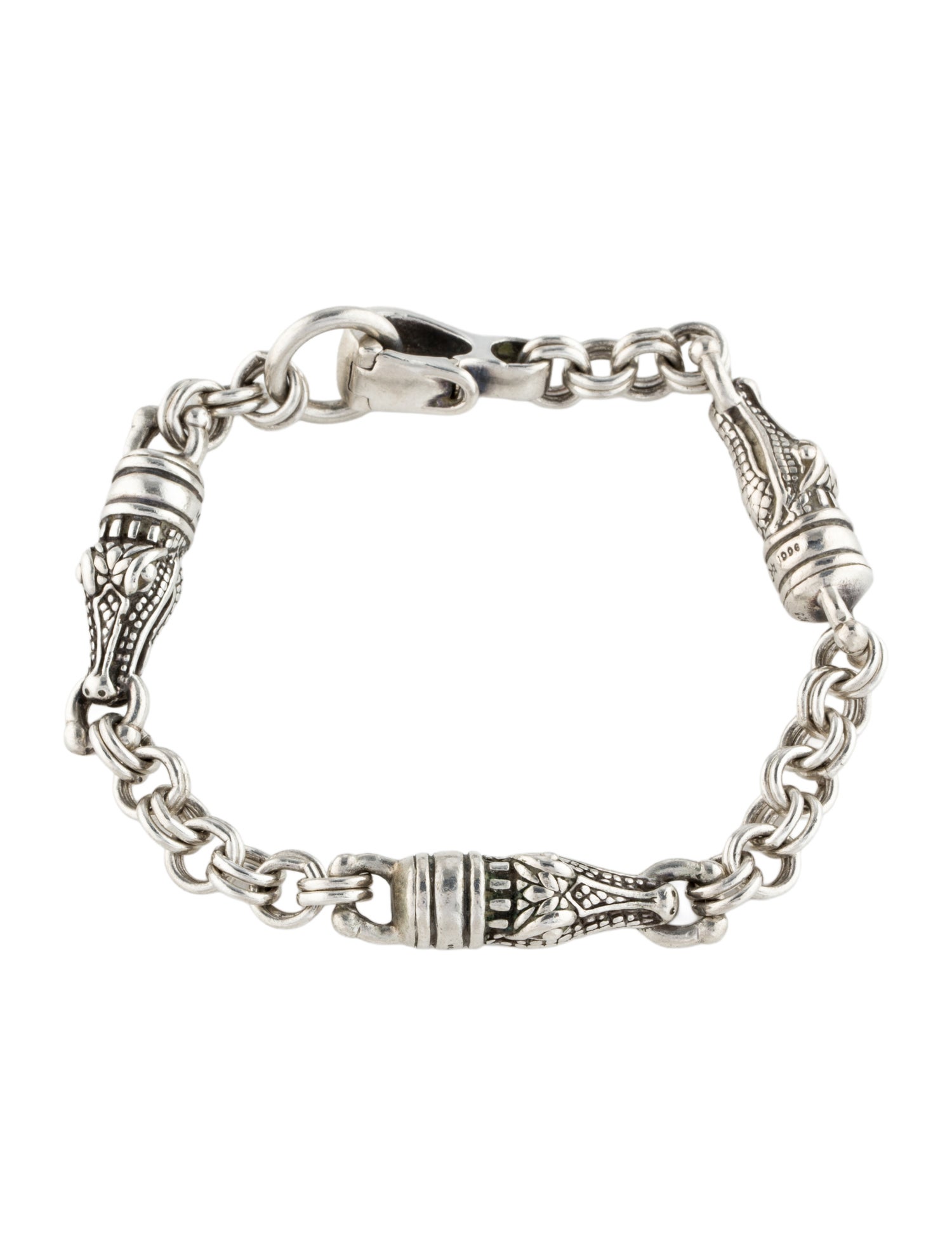 Kieselstein-Cord Vintage Alligator Link Bracelet
