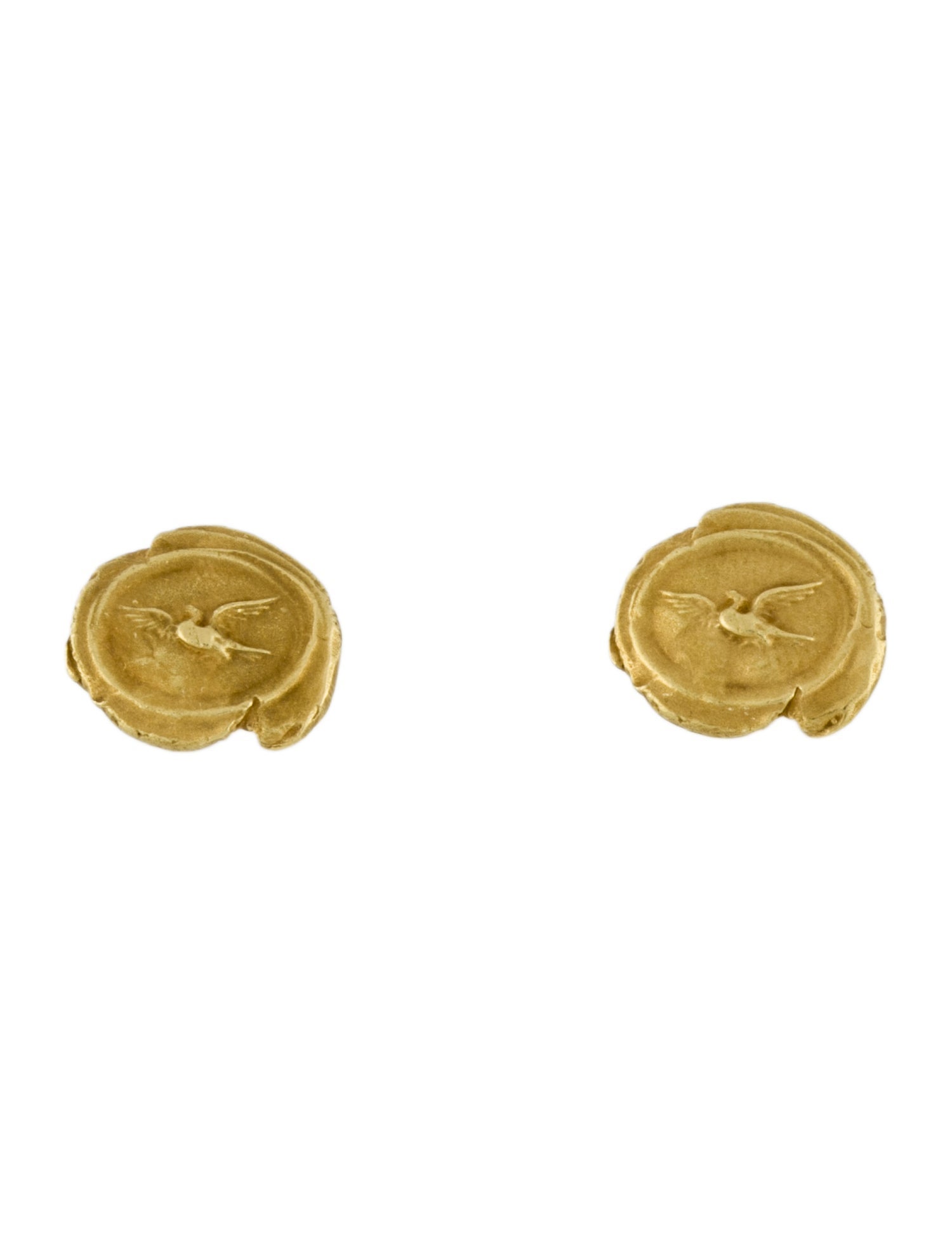 Kieselstein-Cord Vintage 18k Bird Stud Earrings