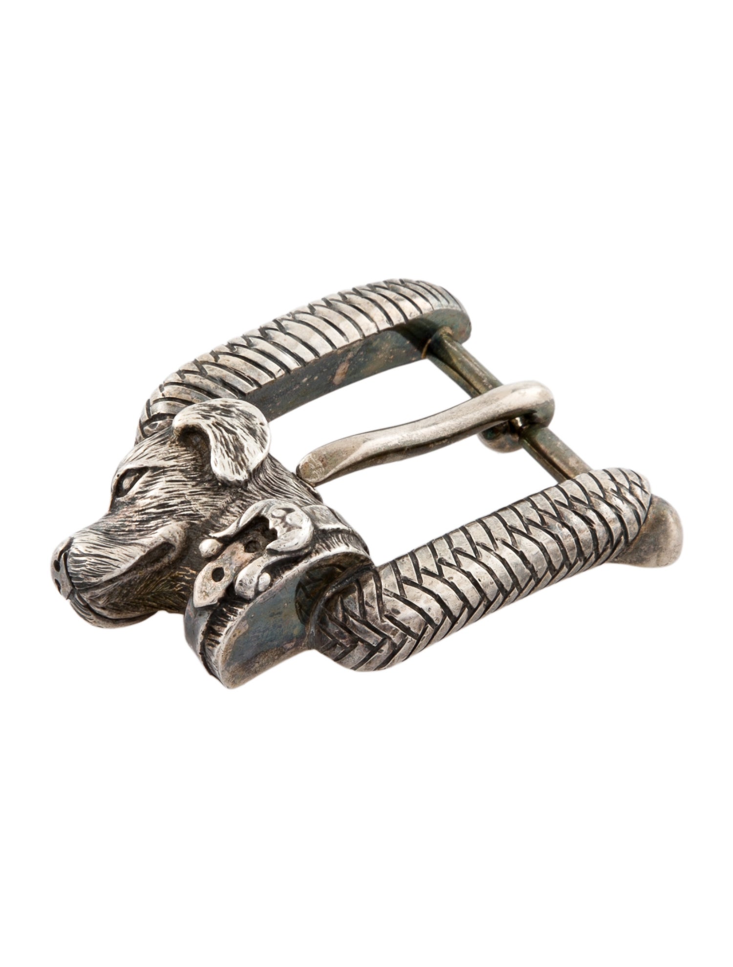 Kieselstein-Cord metal dog buckle