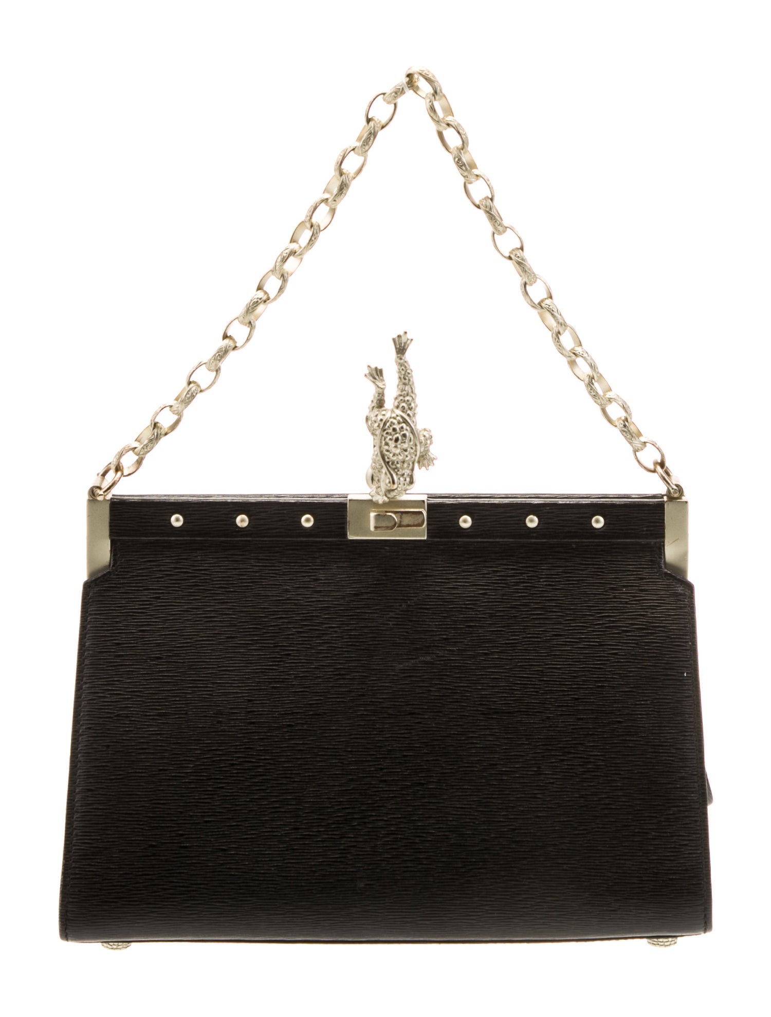 Kieselstein-Cord Leather Top Handle Bag