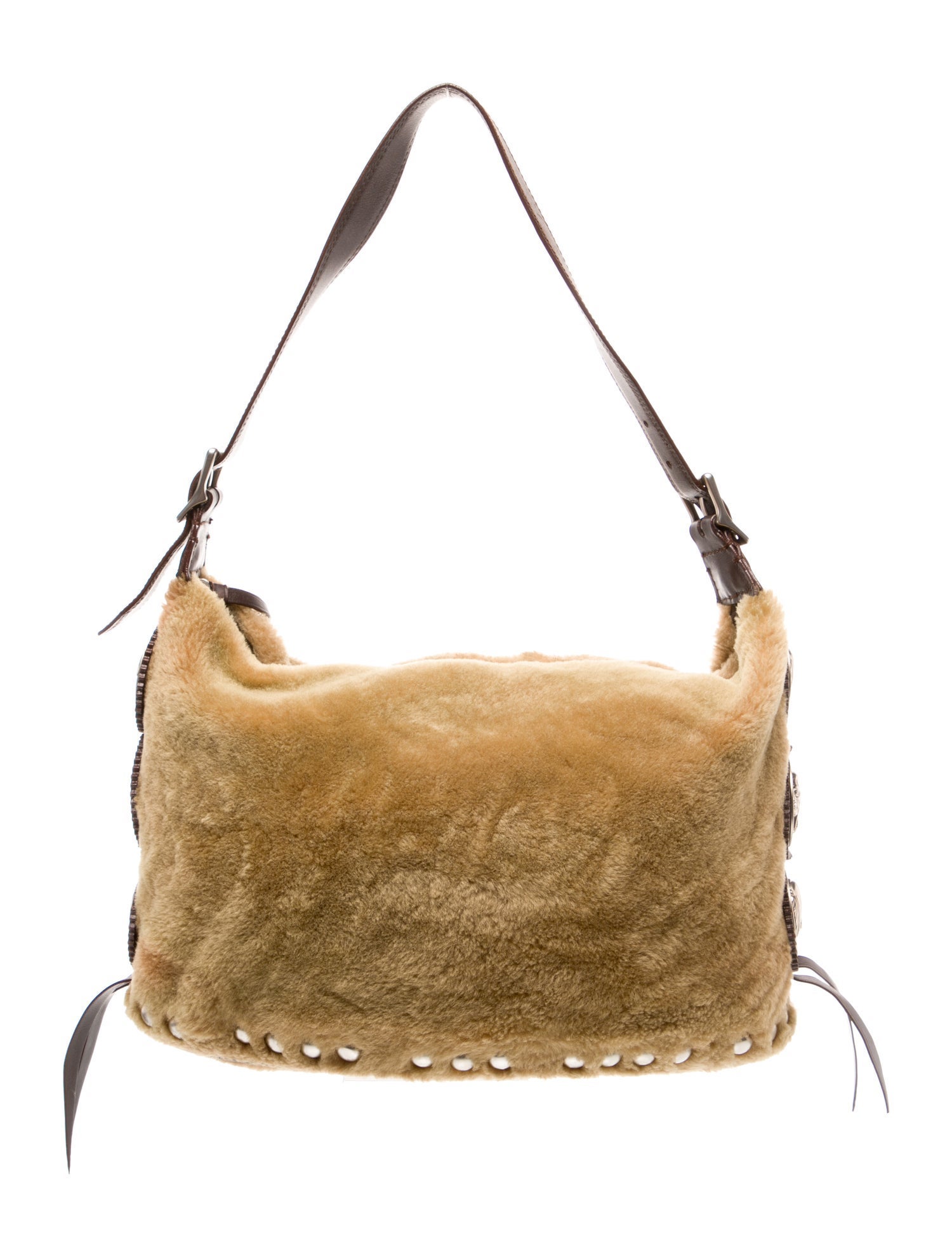 Kieselstein-Cord Faux Fur Shoulder Bag