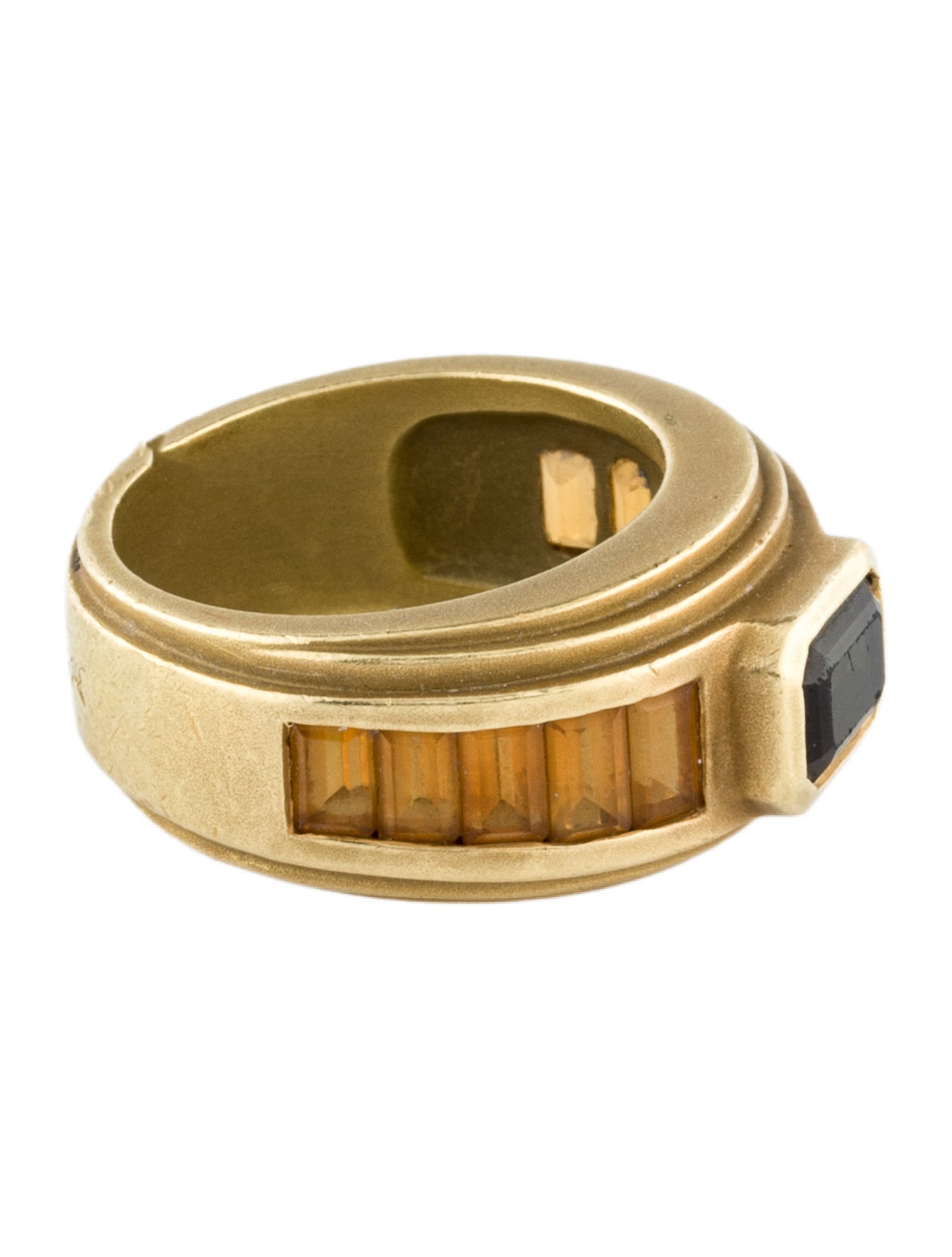 Kieselstein-Cord 18K Tourmaline & Citrine Band