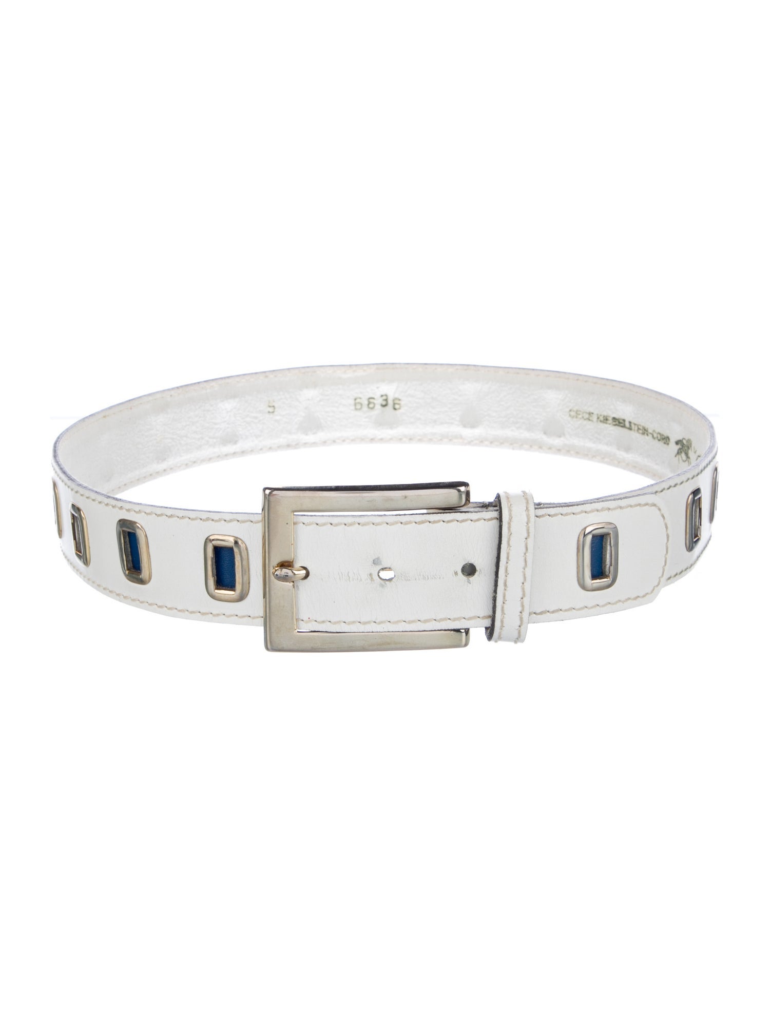 Kieselstein-Cord Leather Waist Belt