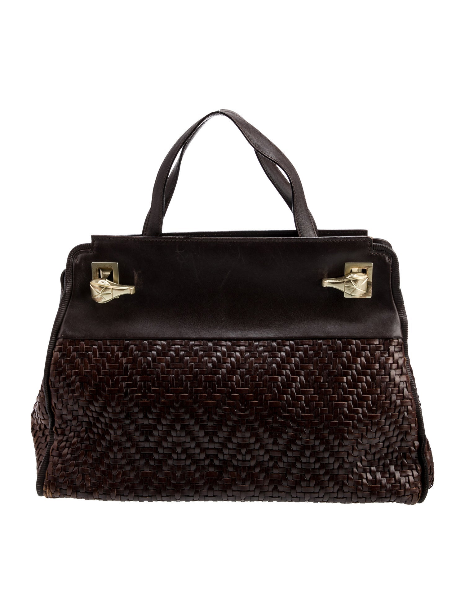 Kieselstein-Cord Leather Top Handle Bag