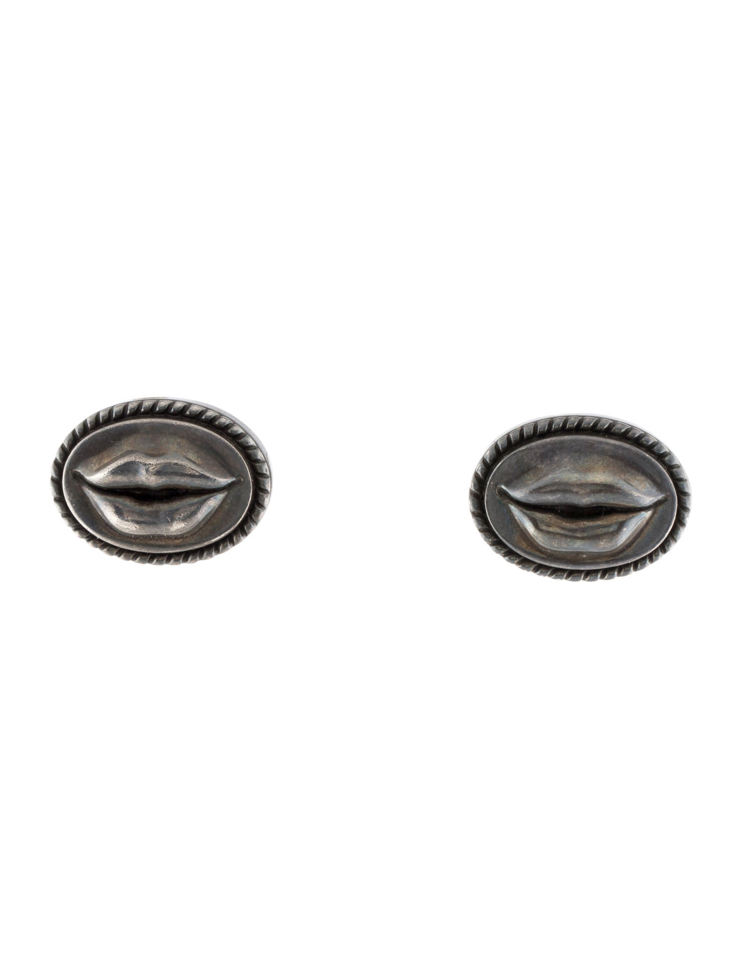 Kieselstein-Cord Vintage Lips Clip-On Earrings