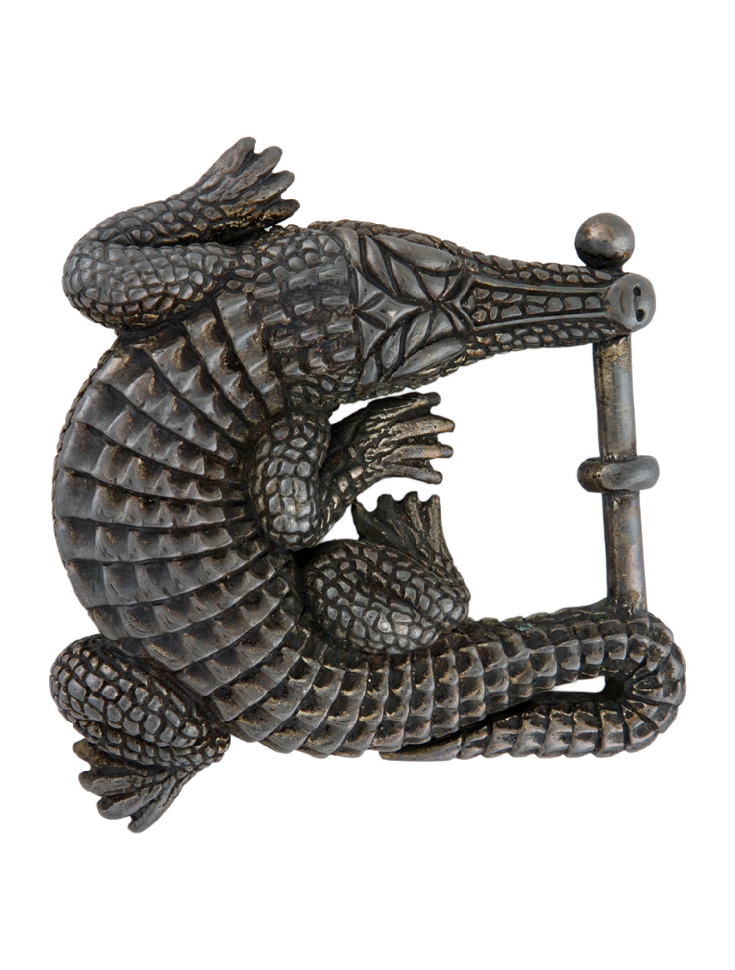 Kieselstein-Cord Silver Tone Belt Buckle