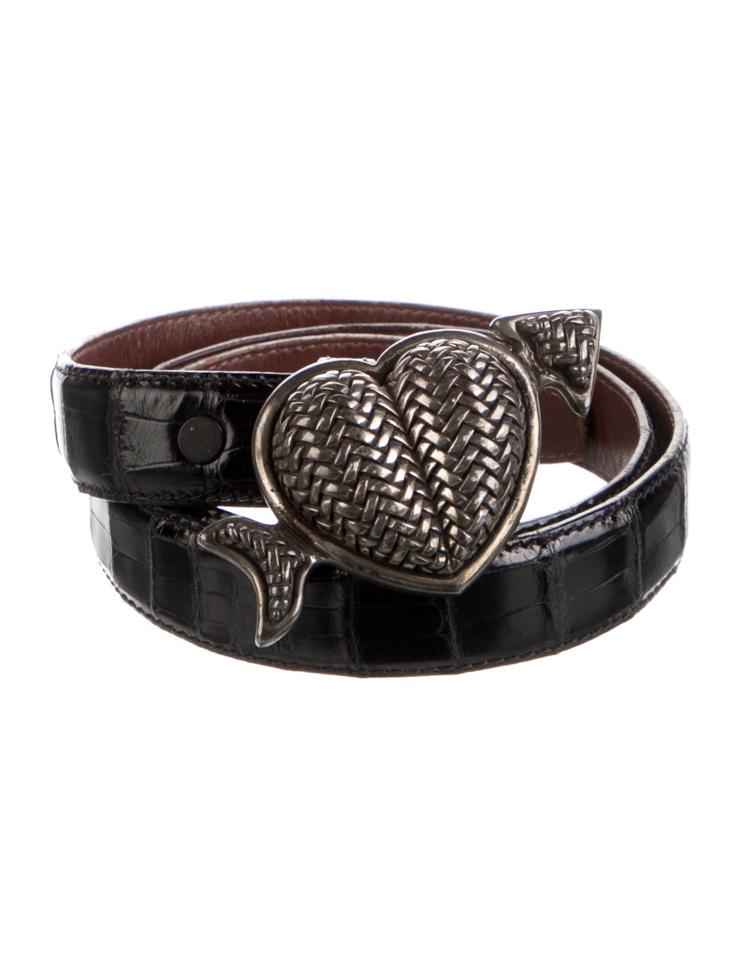 Kieselstein-Cord Skinny Alligator Belt