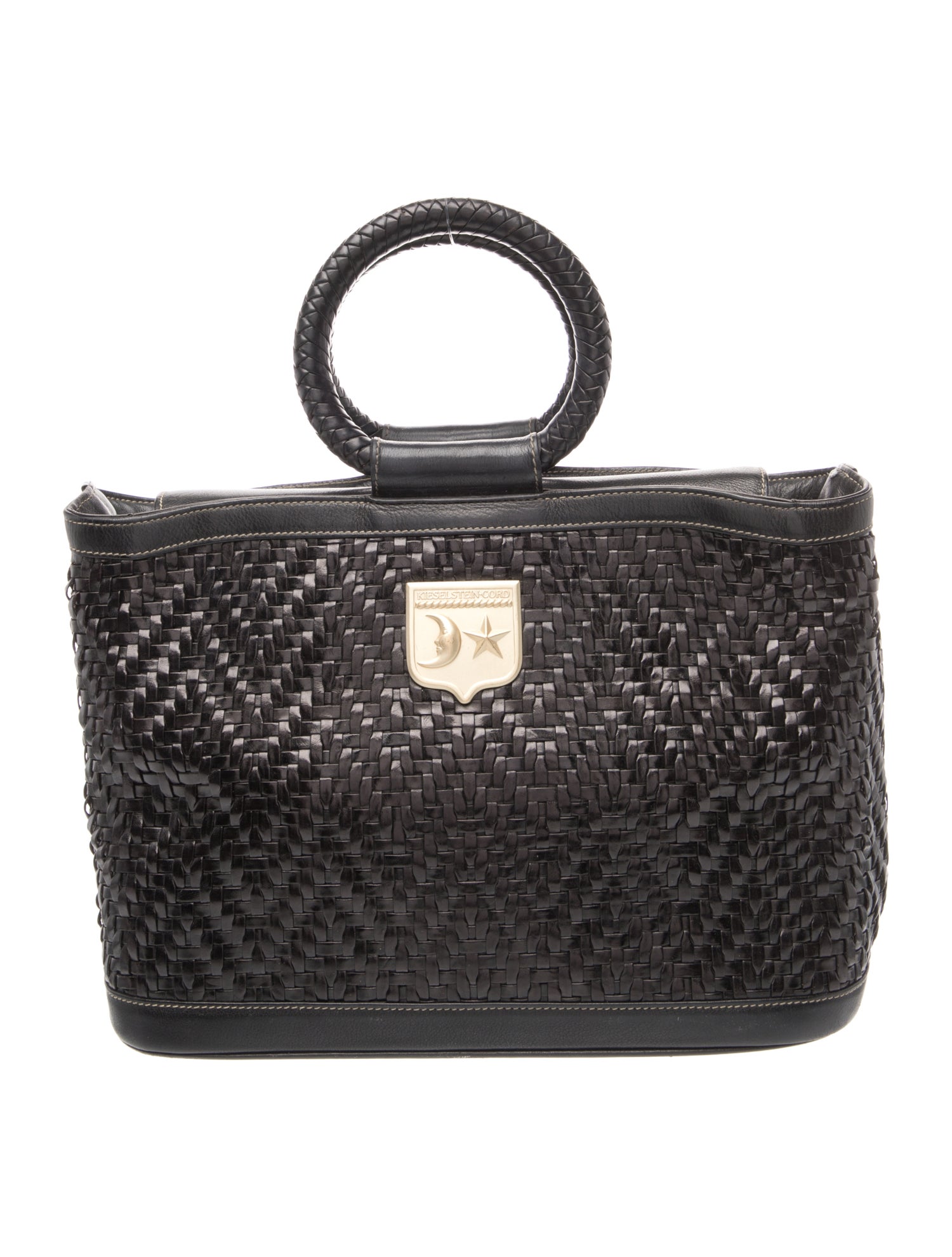 Kieselstein-Cord Leather Top Handle Bag