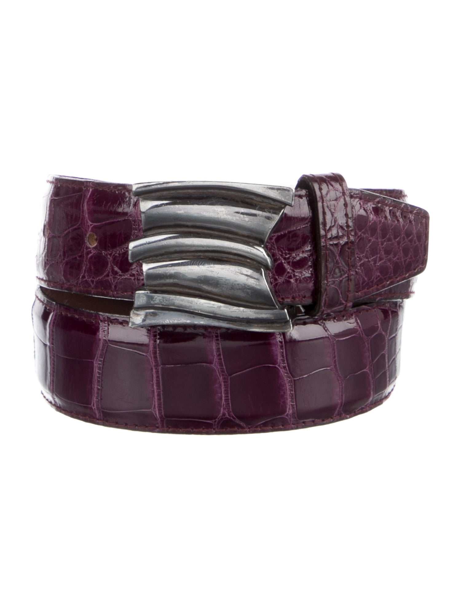 Kieselstein-Cord Skinny Alligator Belt
