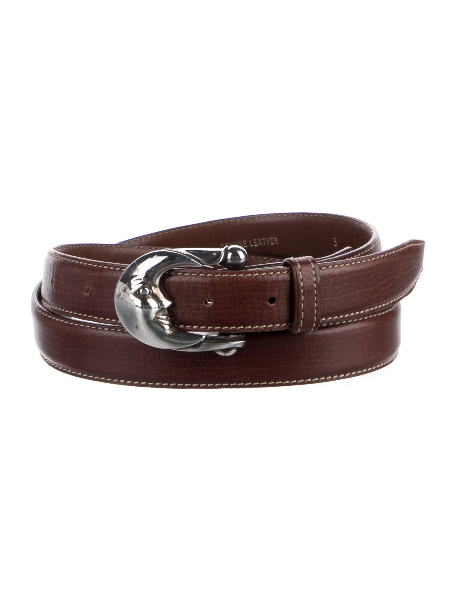 Kieselstein-Cord Skinny Leather Belt