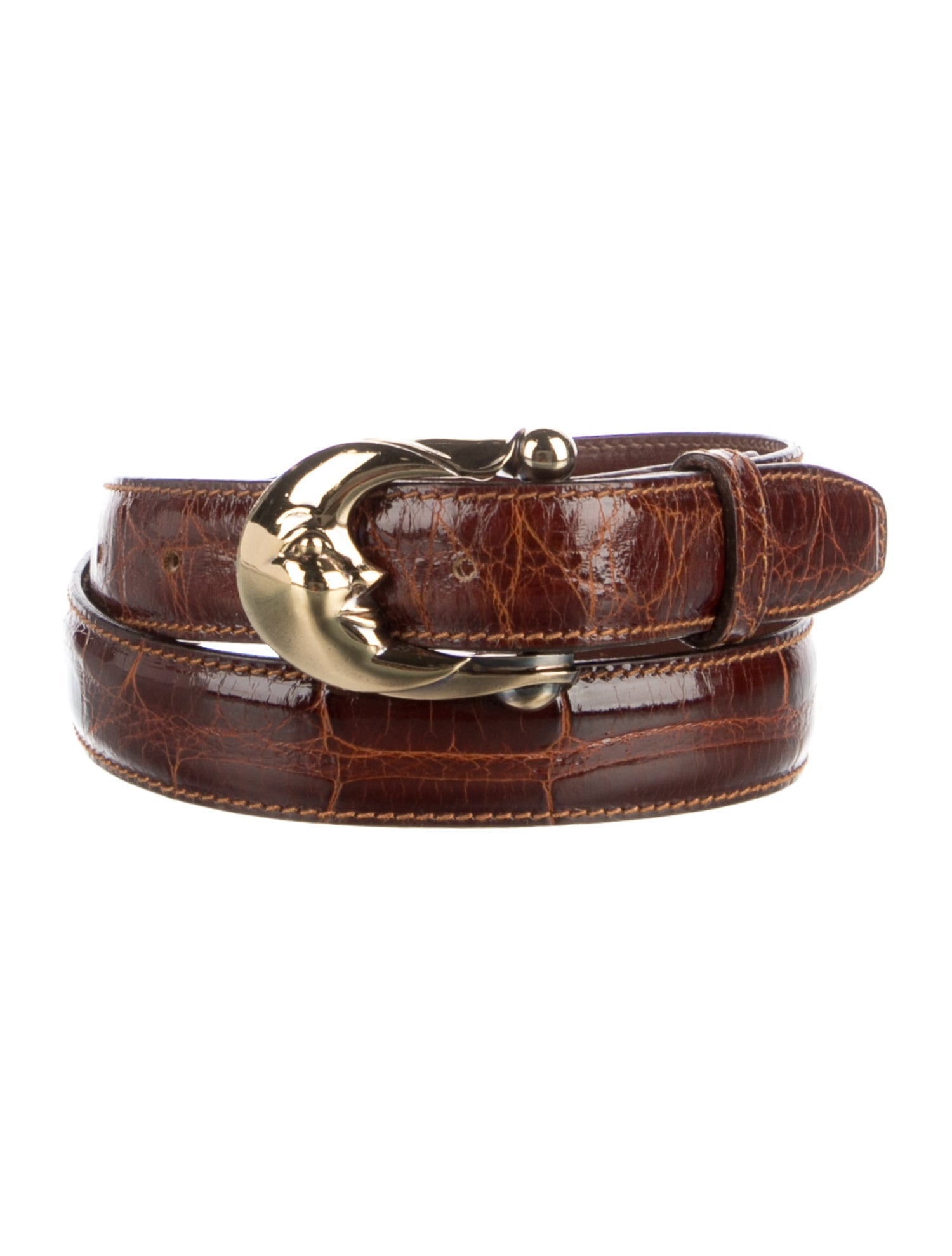Kieselstein-Cord Skinny Alligator Belt