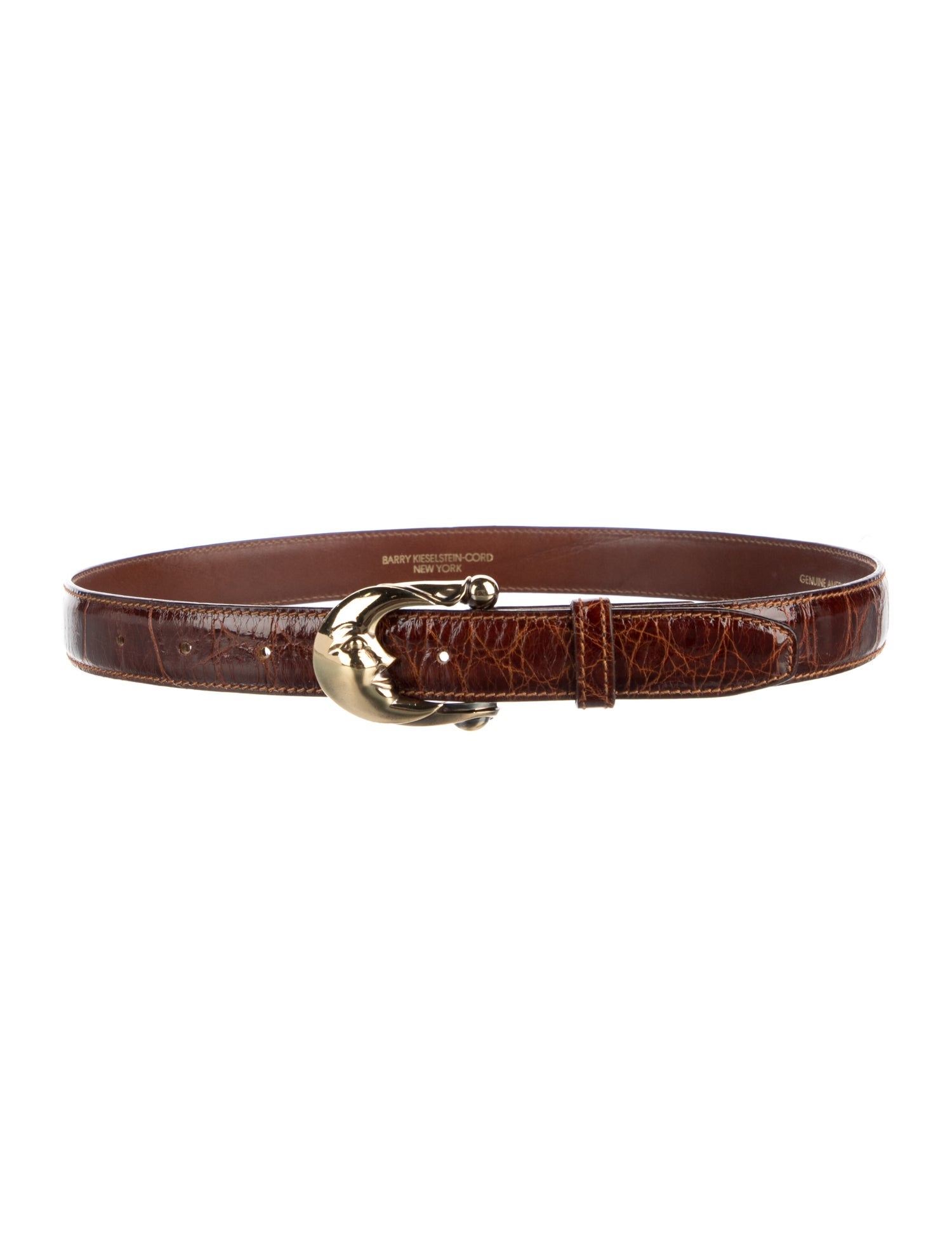 Kieselstein-Cord Skinny Alligator Belt