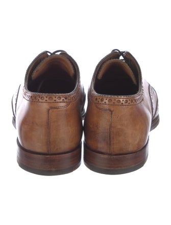 Barker Black Leather Lasercut Accents Brogues