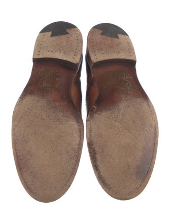 Barker Black Leather Lasercut Accents Brogues