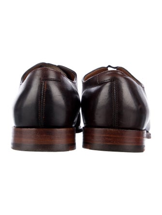 Barker Black Leather Oxfords