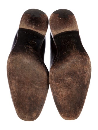 Barker Black Leather Oxfords