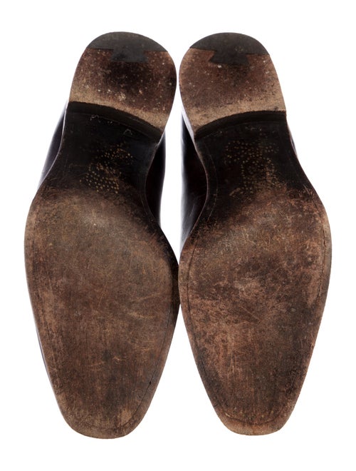 Barker Black Leather Oxfords