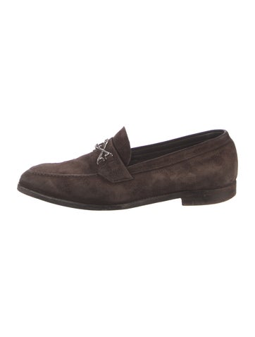 Barker Black Loafers Suede Dress 9