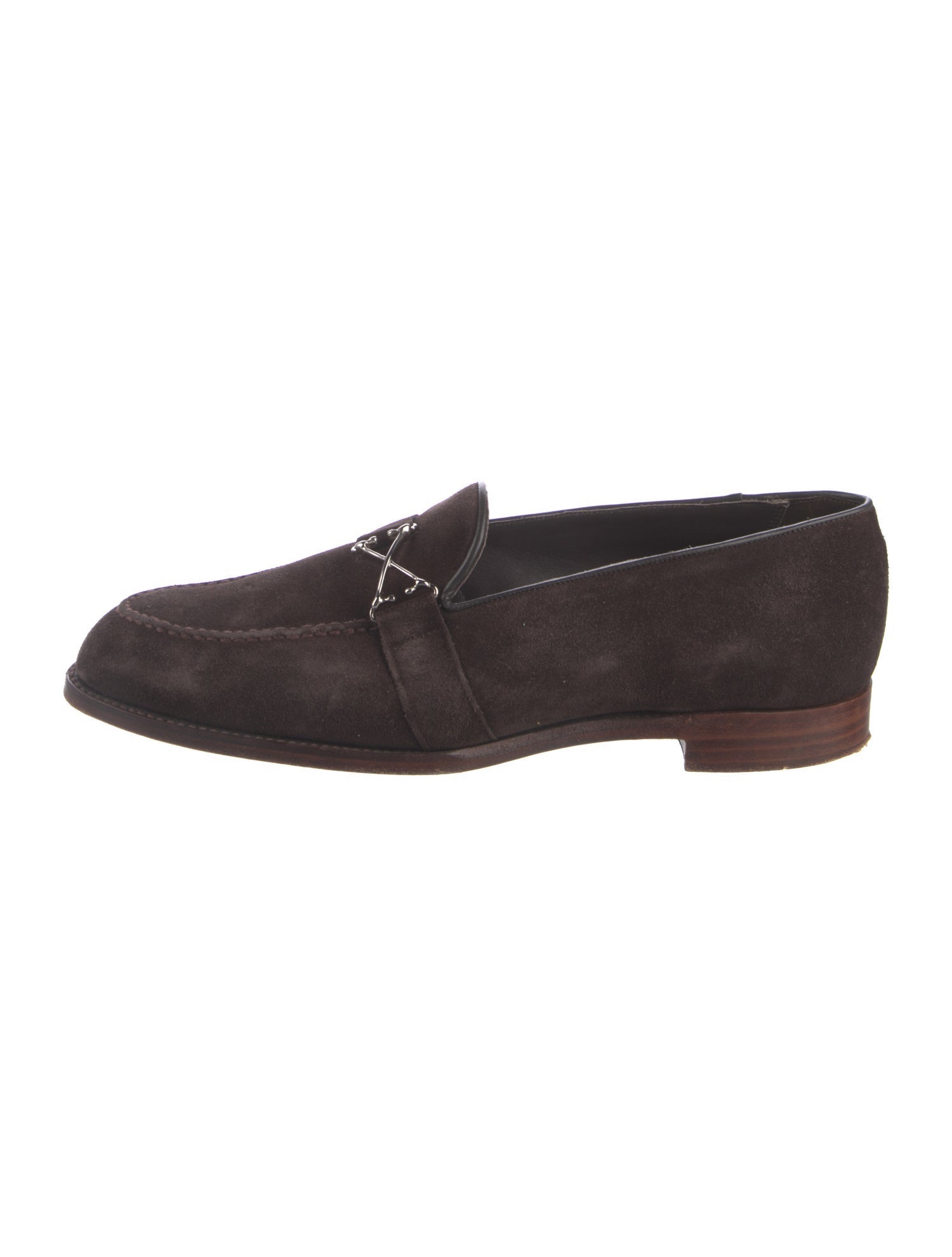 Barker Black Suede Dress Loafers