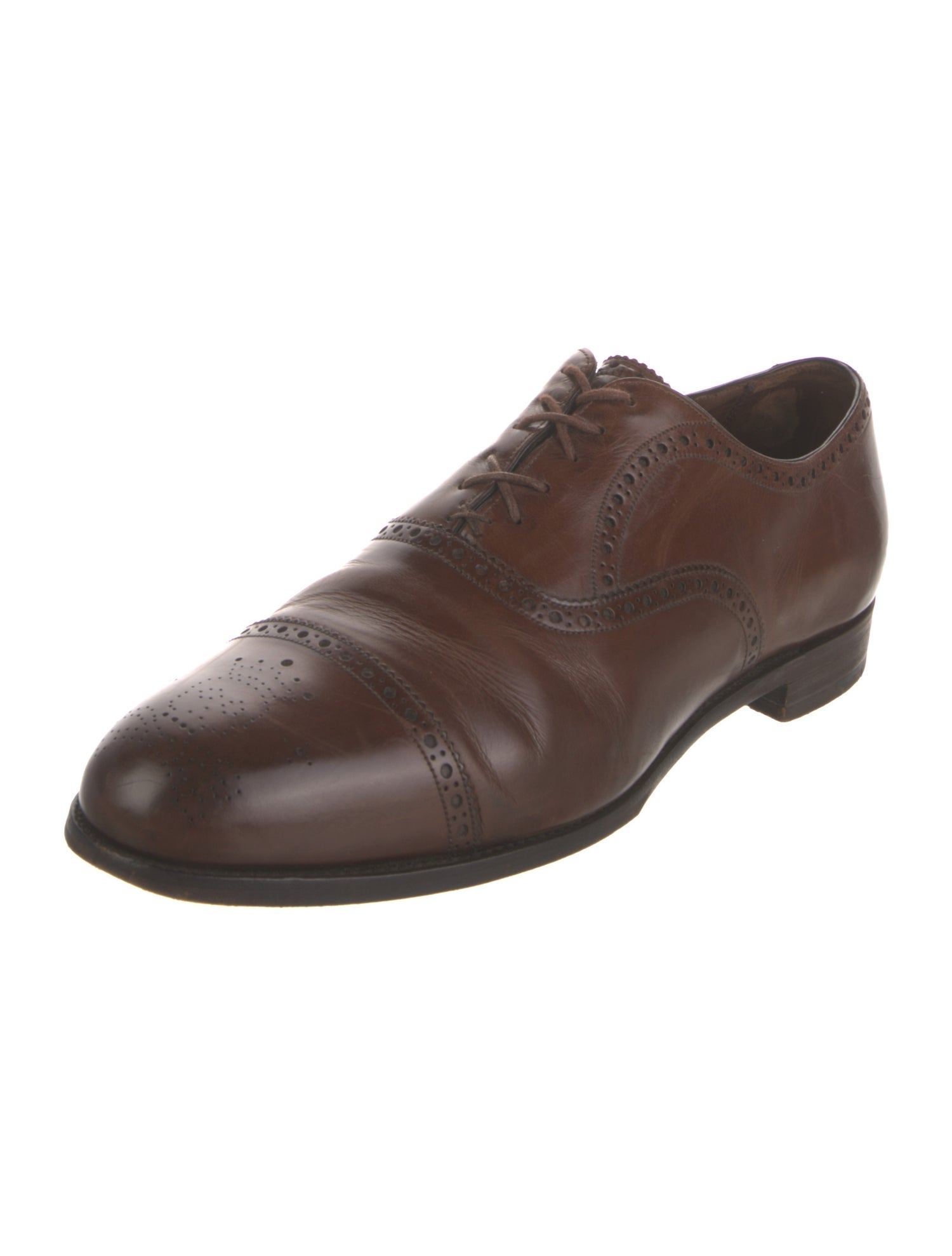 Barker Black Leather Brogues