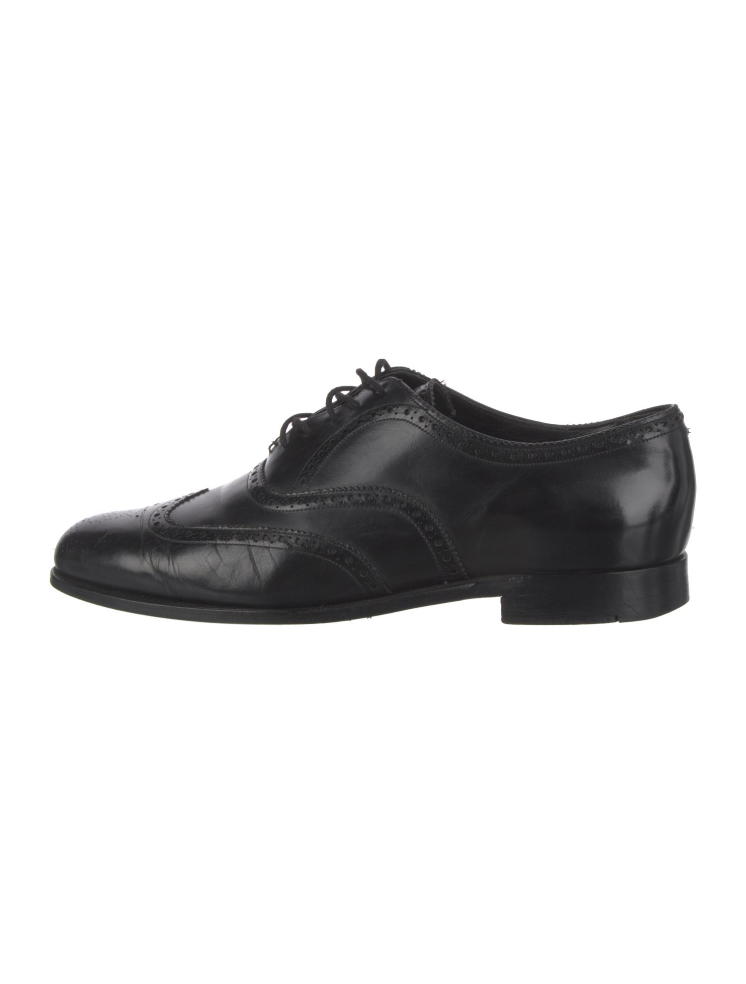 Barker Black Leather Brogues