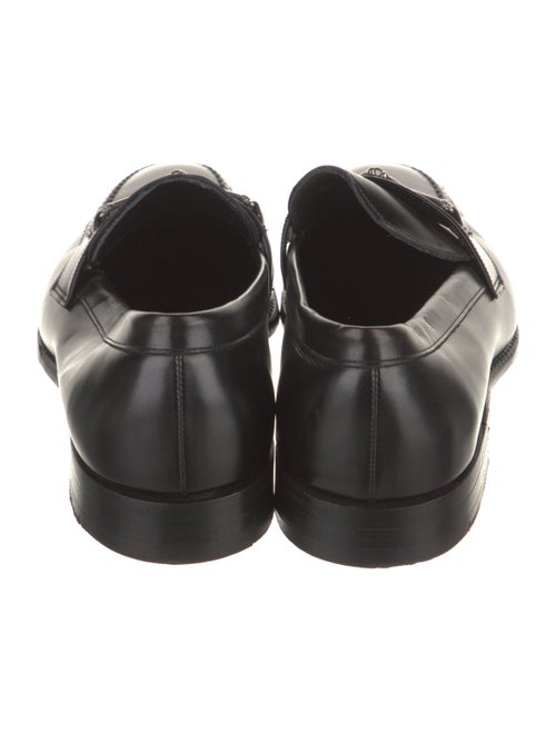 Barker Black Leather Dress Loafers