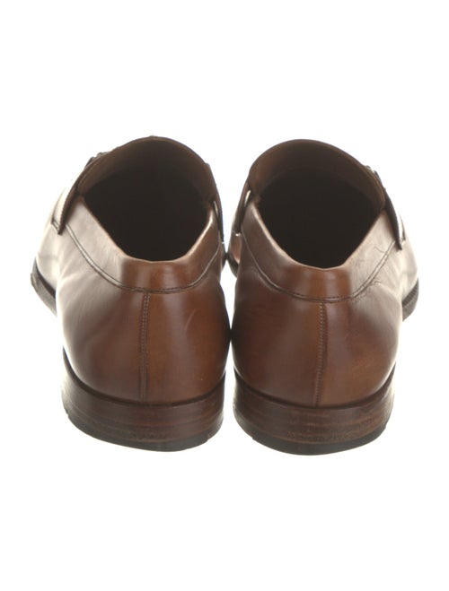 Barker Black Leather Dress Loafers