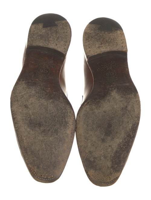 Barker Black Leather Dress Loafers