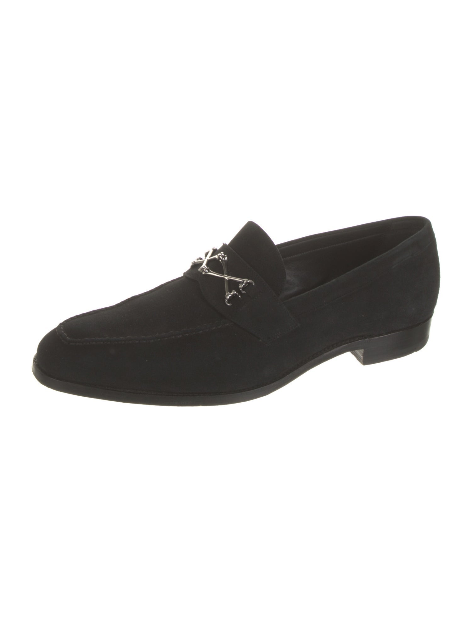 Barker Black Suede Loafers
