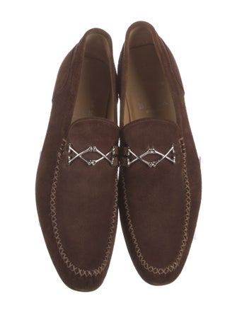 Barker Black Suede Loafers