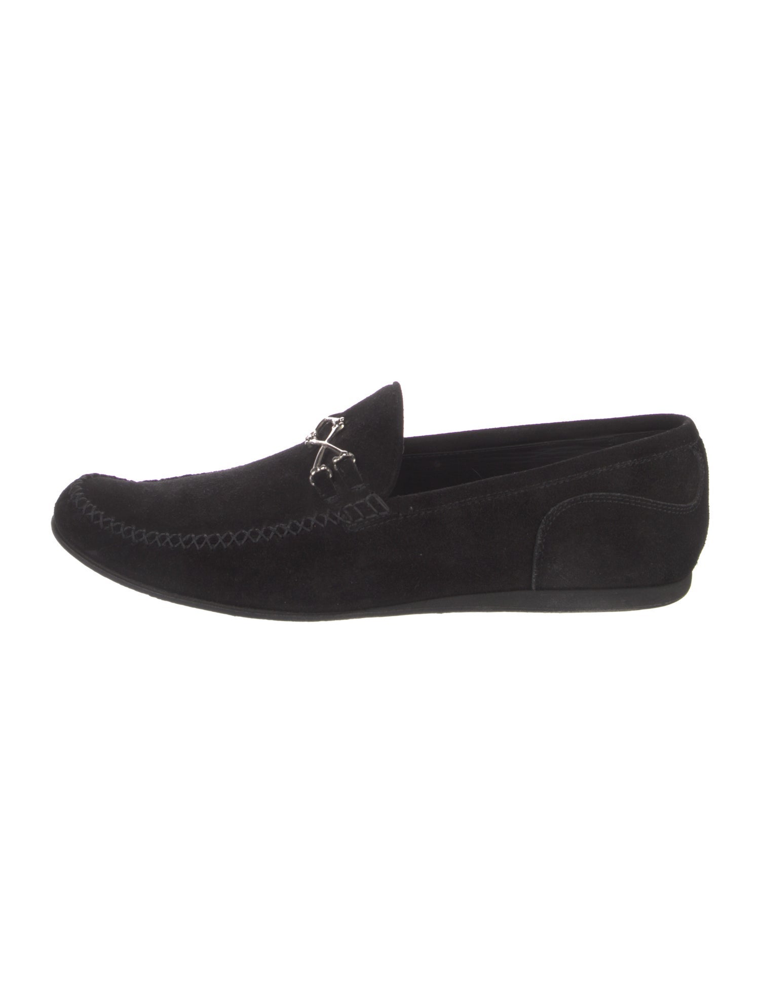 Barker Black Suede Moccasins