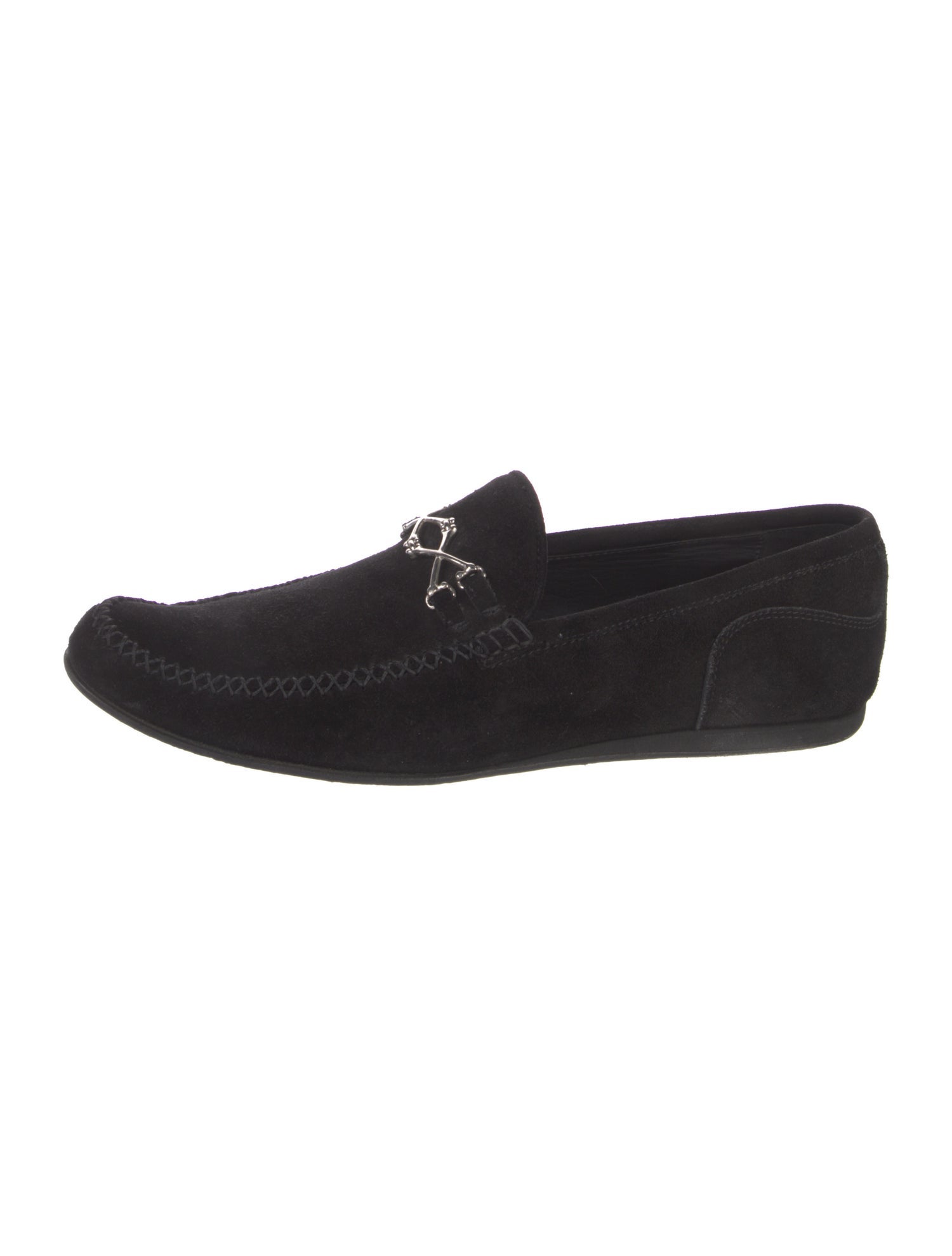 Barker Black Suede Moccasins