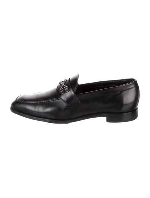 Barker Black Leather Dress Loafers