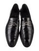 Barker Black Leather Dress Loafers