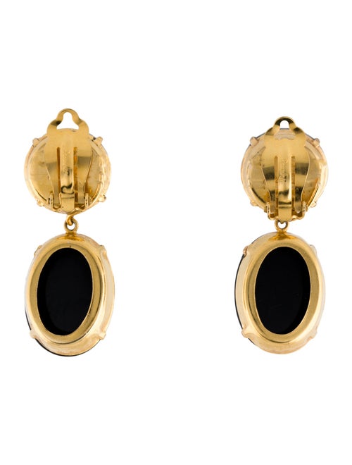 Bounkit Multistone Drop Clip-On Earrings