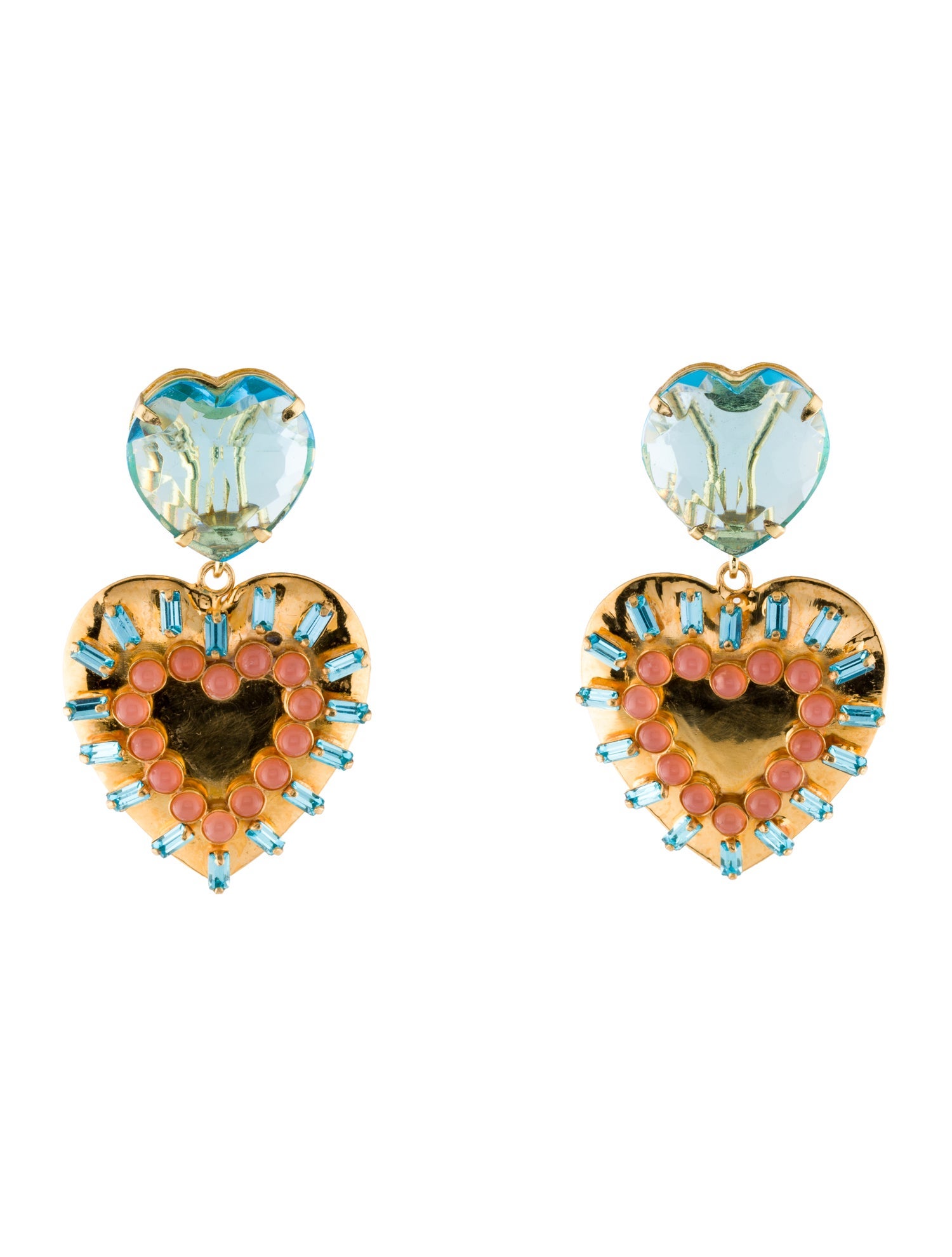 Bounkit Crystal & Bead Kathy Drop Earrings