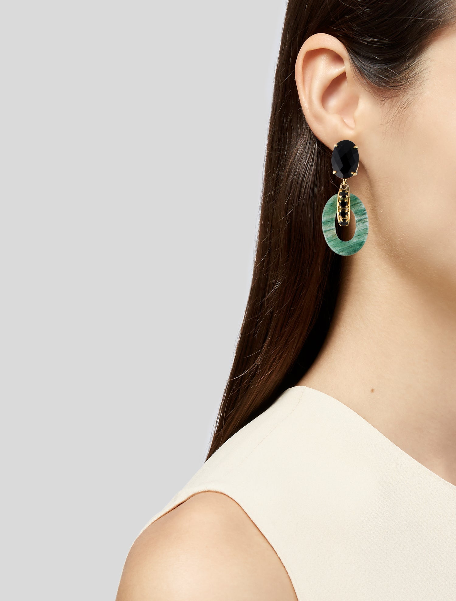 Bounkit Multistone Drop Earrings