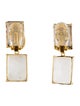 Bounkit Multistone Renata Clip-On Drop Earrings
