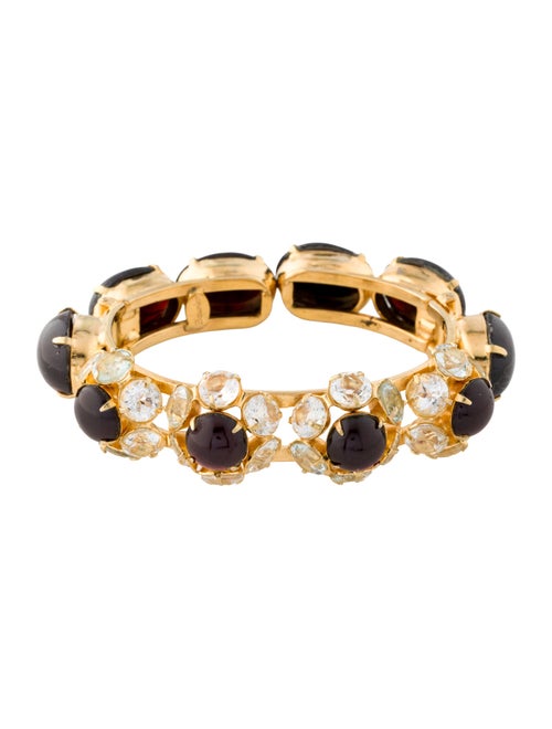 Bounkit Stone Hinged Cuff Bracelet