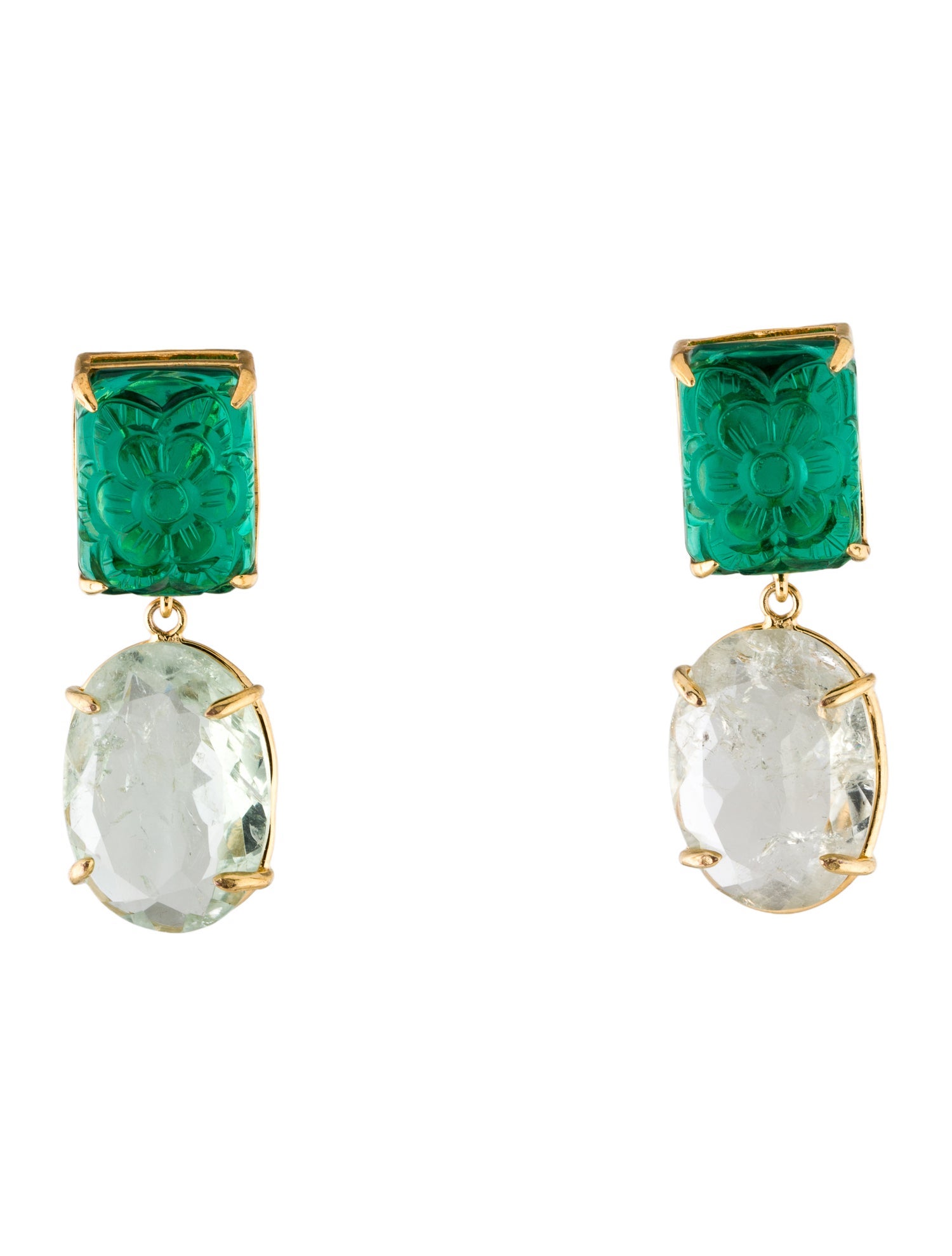 Bounkit Stone Rita Earclip Earrings