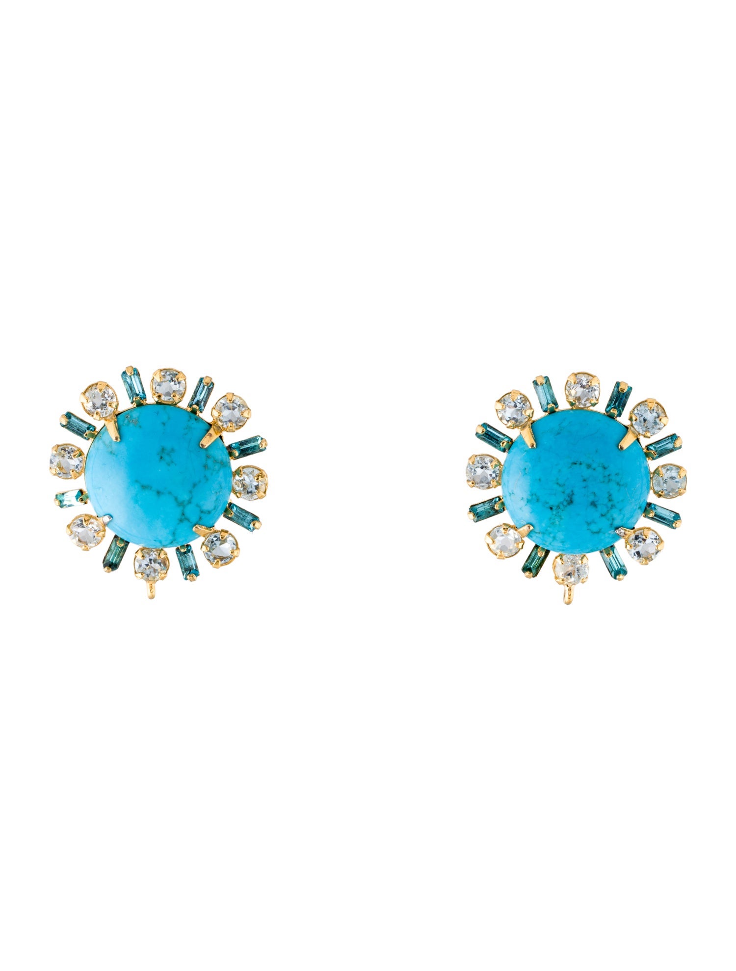 Bounkit Multistone Elsa Stud Earrings