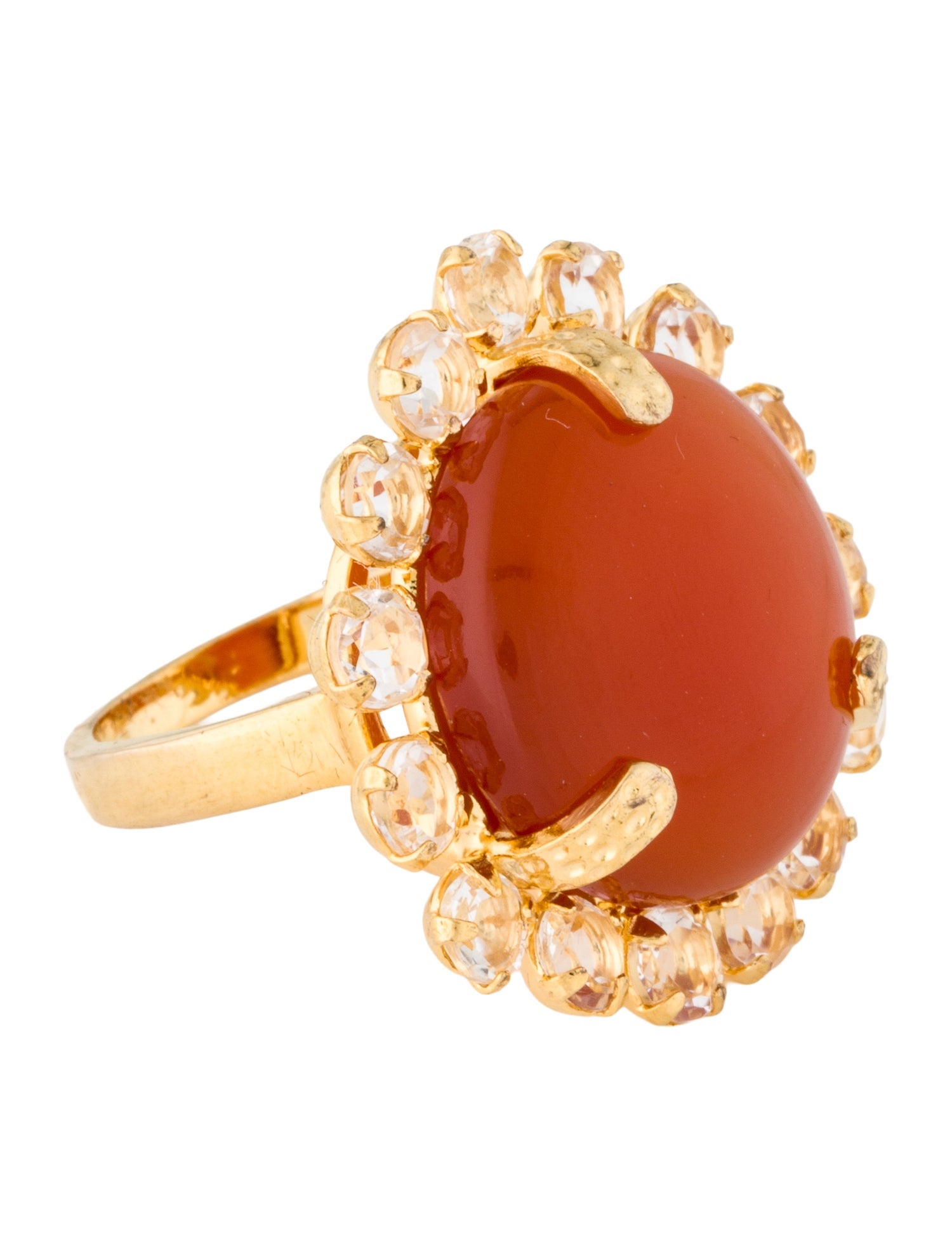 Bounkit Stone Clementine Cocktail Ring